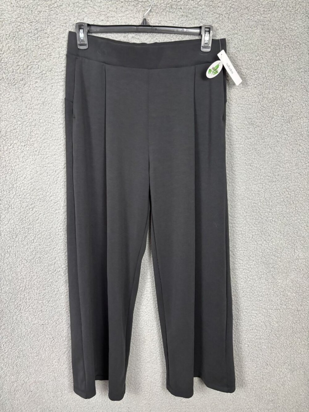 ODODOS Women's Modal Soft Texture High Waist Wide Leg Pants Charcoal XL NWT's.